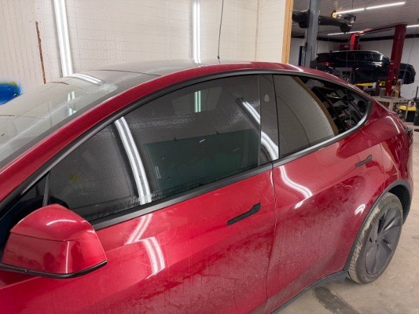 Tesla Model Y window tinting ceramic film installed — Garage 717 Myerstown PA